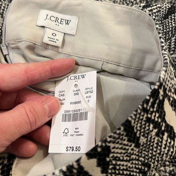 Jcrew snakeskin print pleated skirt - Picture 3 of 4